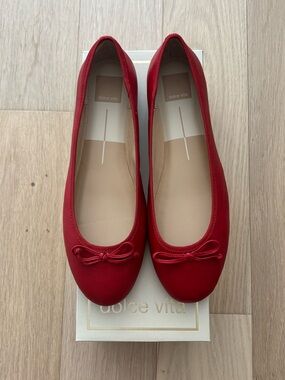 Dolce Vita Red Ballet Flats - Ballerina - 9.5 Wide